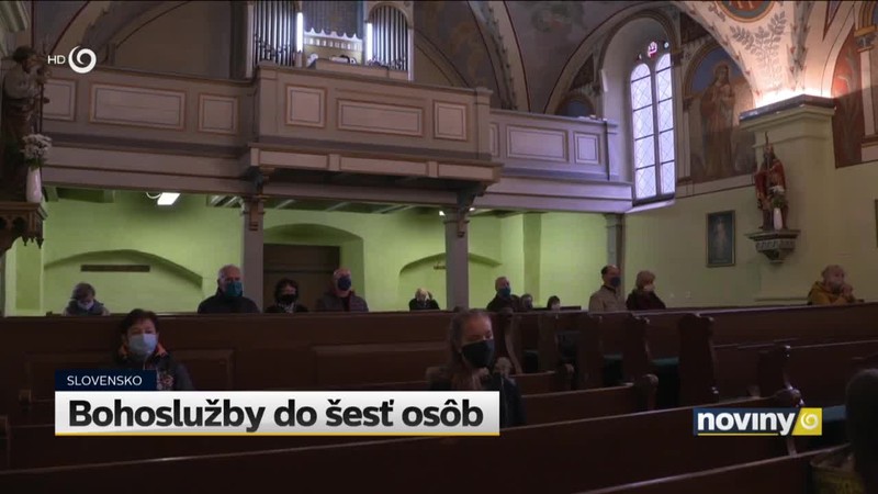 Bohoslužby do šesť osôb