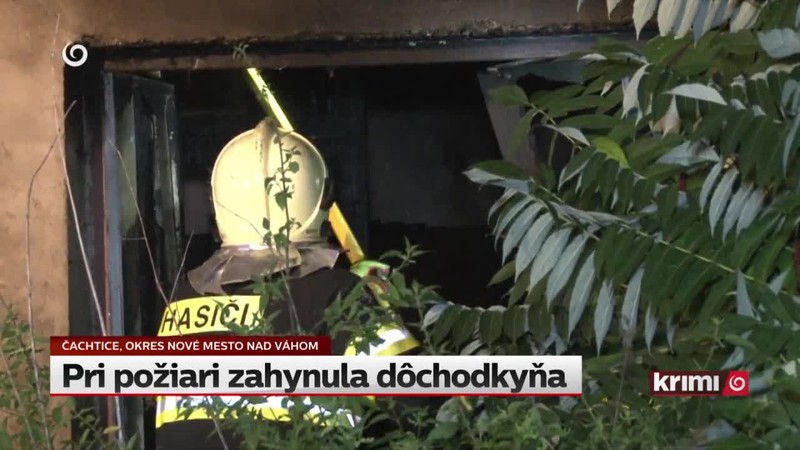 Pri požiari zahynula dôchodkyňa