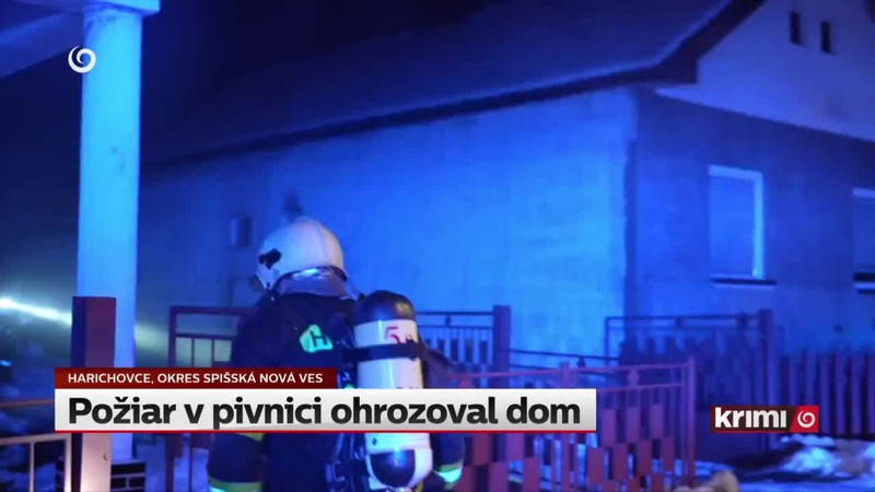 Požiar v pivnici ohrozoval dom