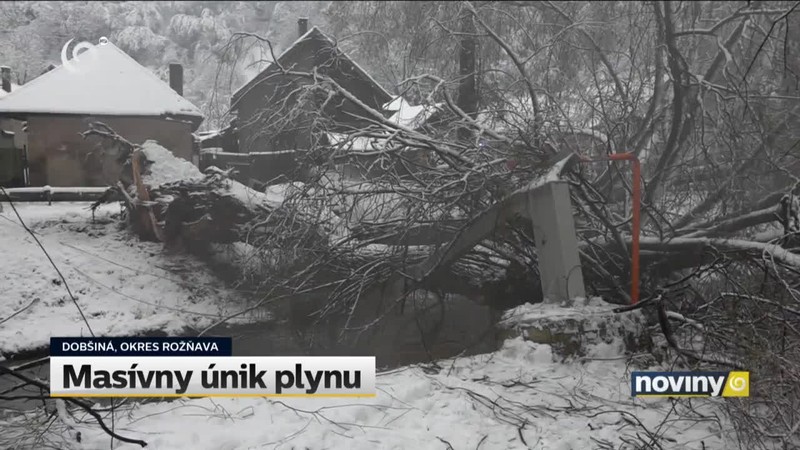 Masívny únik plynu