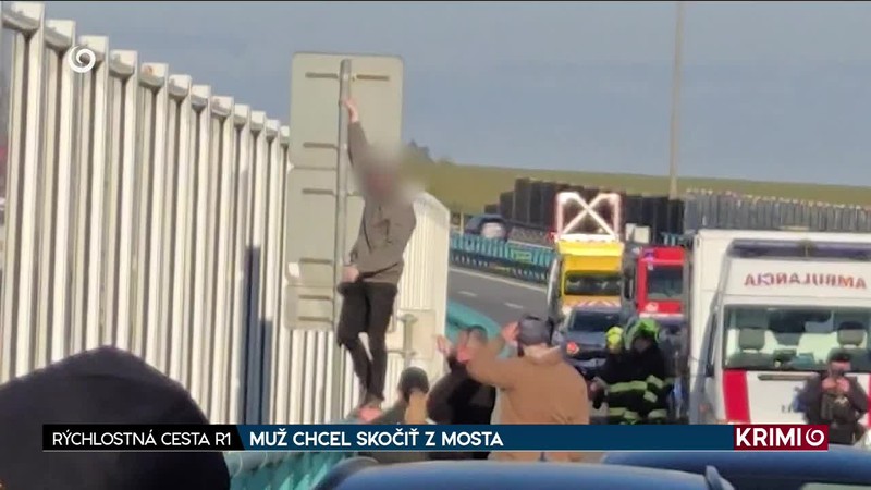 MUŽ CHCEL SKOČIŤ Z MOSTA