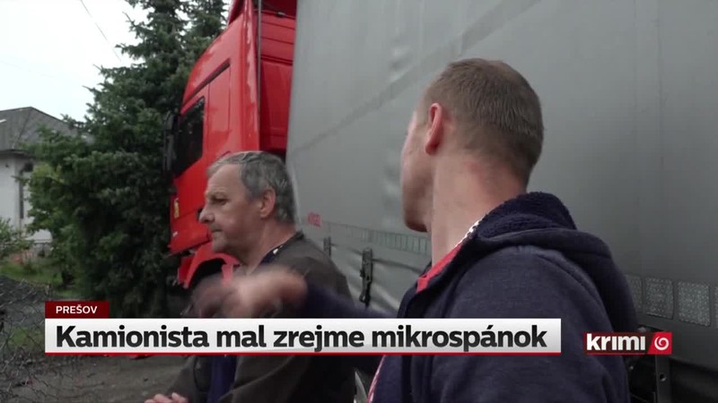 Kamionista mal zrejme mikrospánok