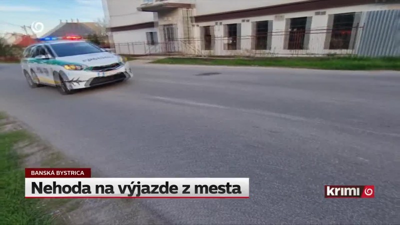 Nehoda na výjazde z mesta