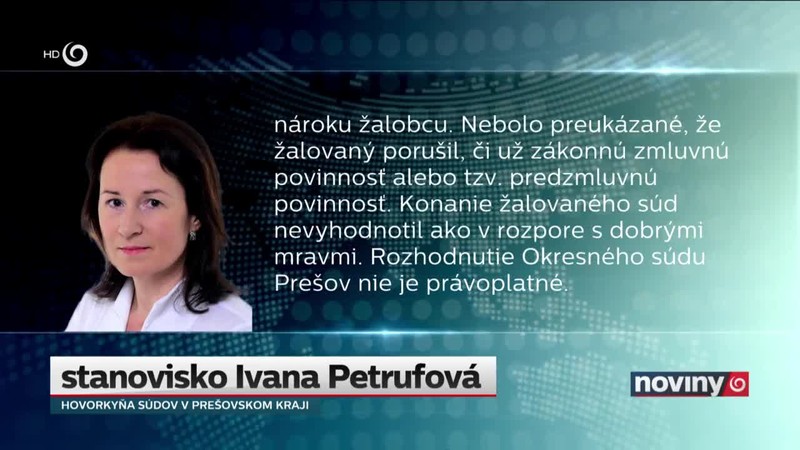 Rozsudok - kauza Veľký Slavkov