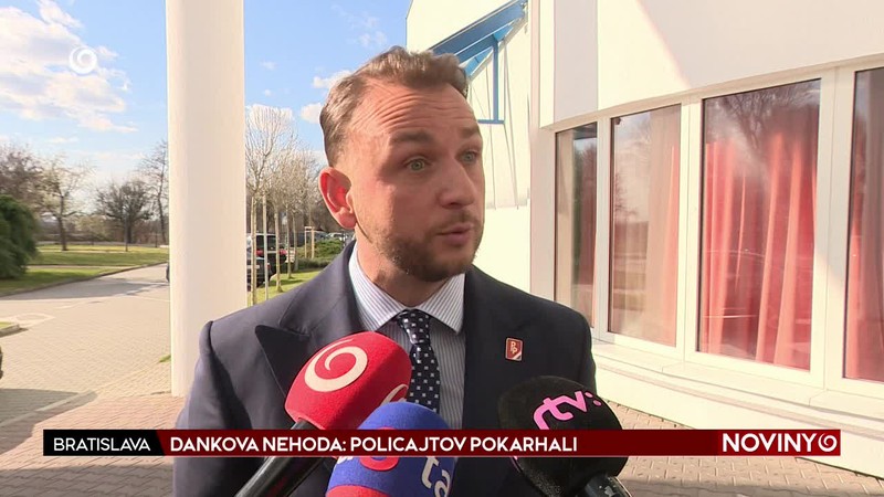 DANKOVA NEHODA: POLICAJTOV POKARHALI