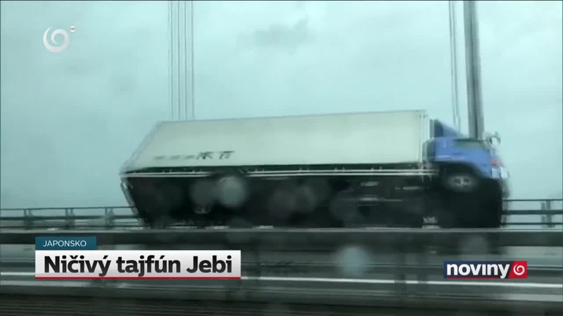 Ničivý tajfún Jebi