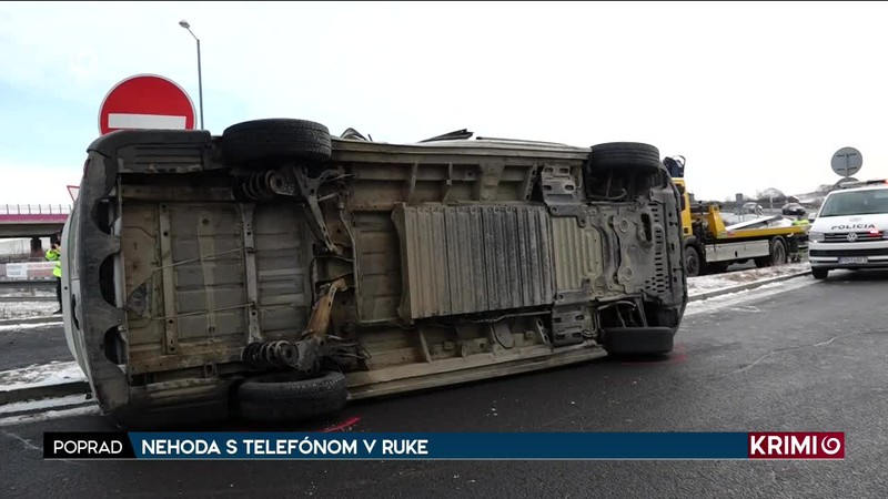 NEHODA S TELEFÓNOM V RUKE