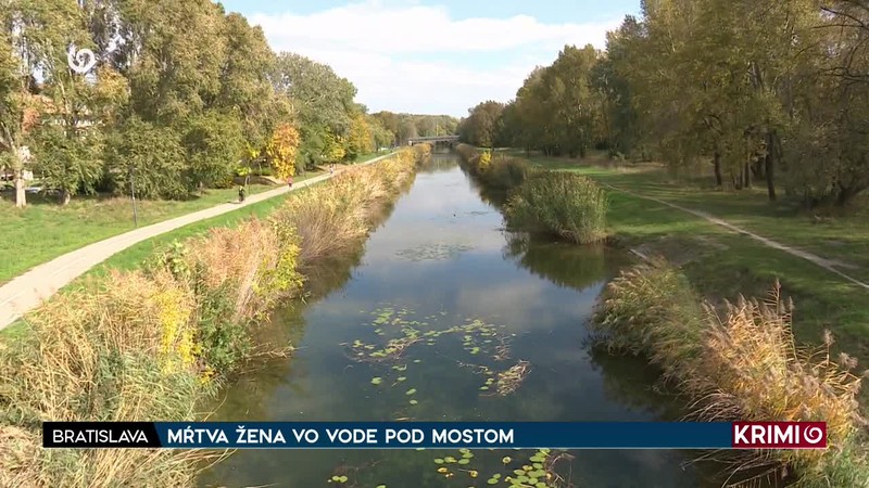 MŔTVA ŽENA VO VODE POD MOSTOM
