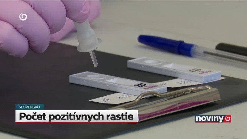 Počet pozitívnych rastie