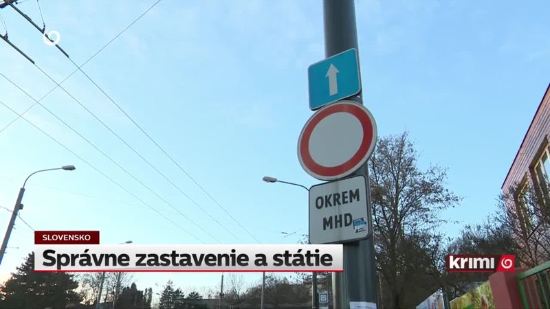 Správne zastavenie a státi