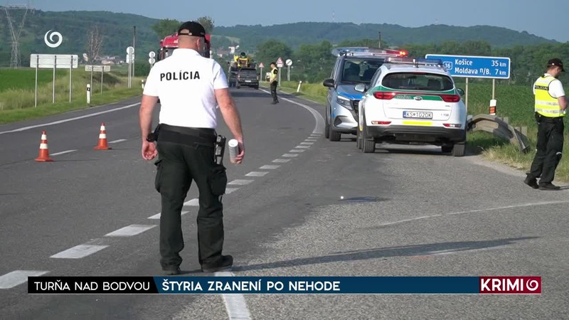 ŠTYRIA ZRANENÍ PO NEHODE