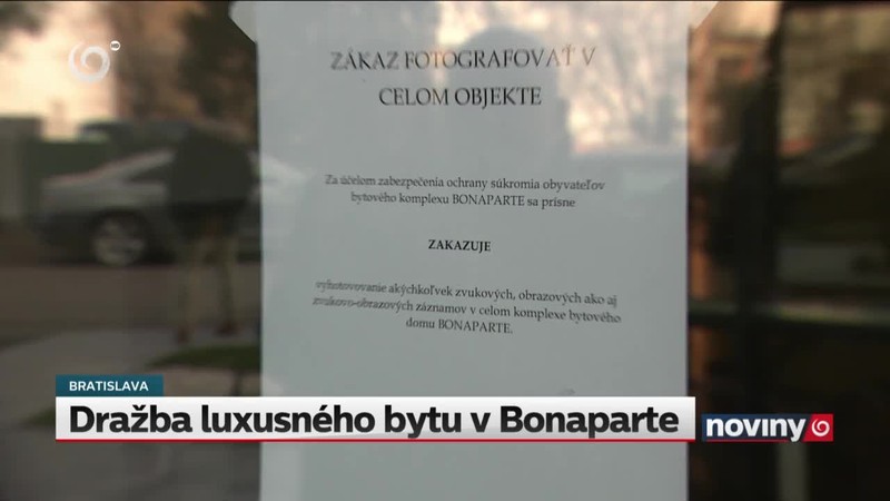 Dražba luxusného bytu v Bonaparte