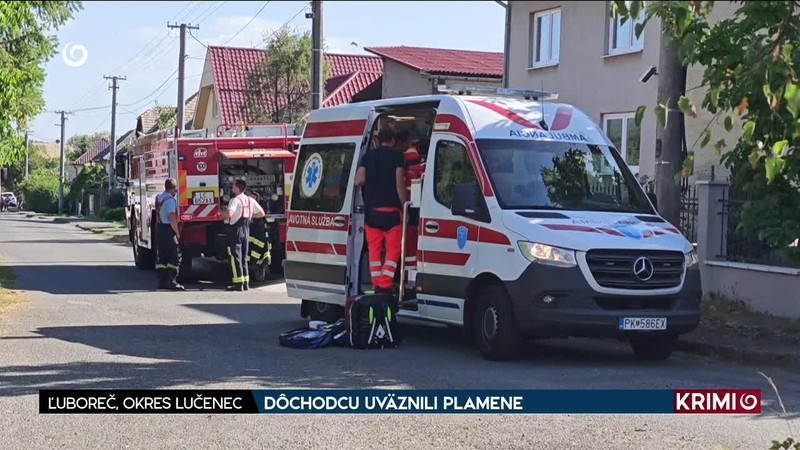 DÔCHODCU UVÄZNILI PLAMENE
