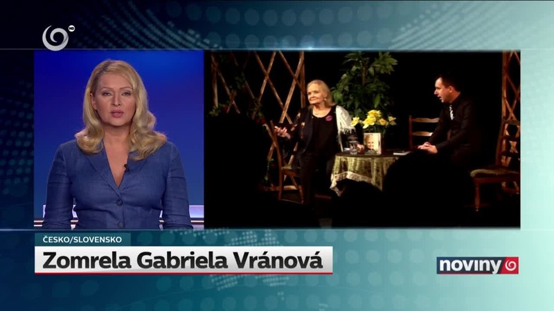 Zomrela Gabriela Vránová