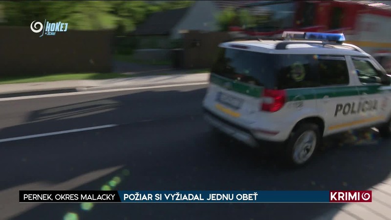 POŽIAR SI VYŽIADAL JEDNU OBEŤ /