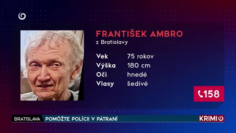 POMÔŽTE POLÍCII V PÁTRANÍ