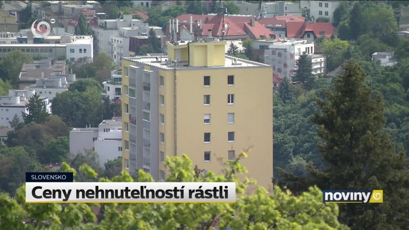 Ceny nehnuteľností rástli