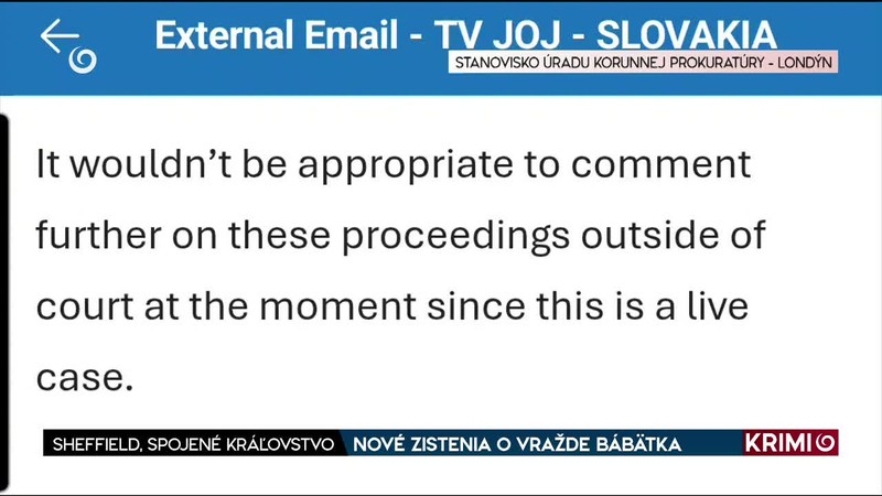 NOVÉ ZISTENIA O VRAŽDE BÁBÄTKA