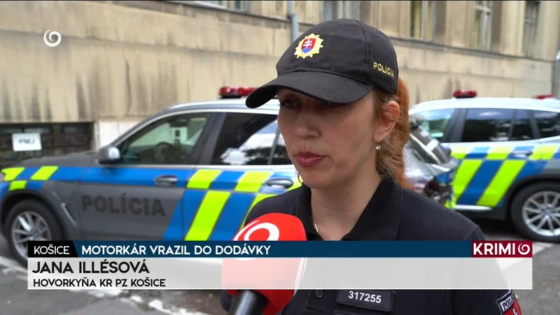 MOTORKÁR VRAZIL DO DODÁVKY