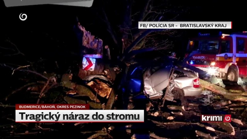 Tragický náraz do stromu