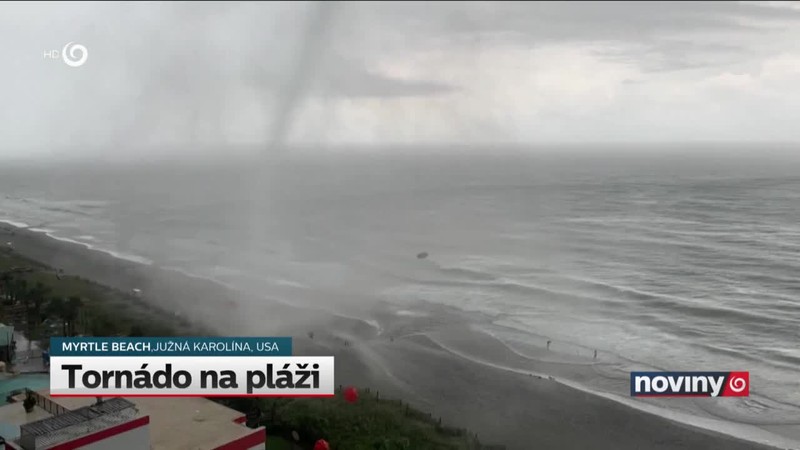 Tornádo na pláži