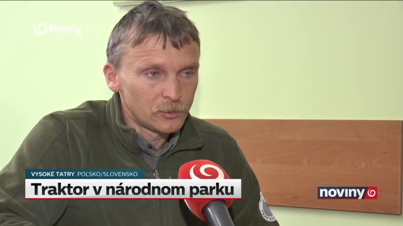 Traktor v národnom parku