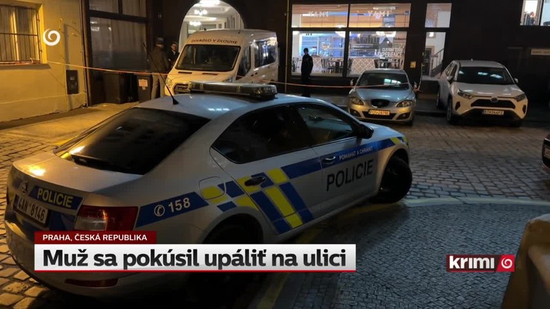 Muž sa pokúsil upáliť na ulici