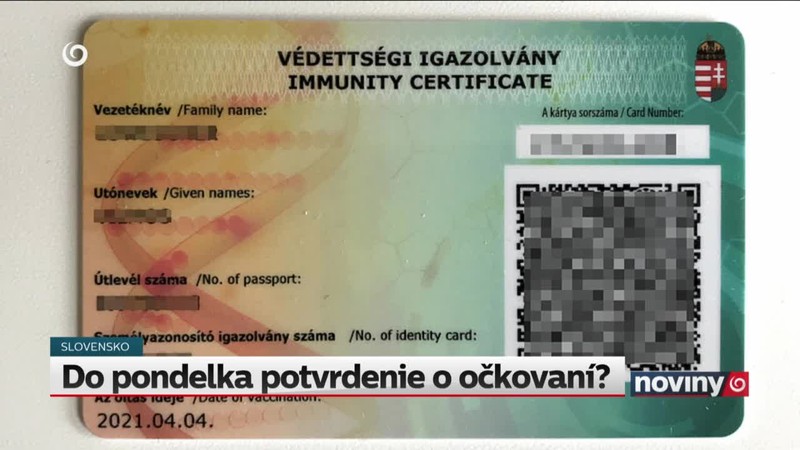 Do pondelka potvrdenie o očkovaní?
