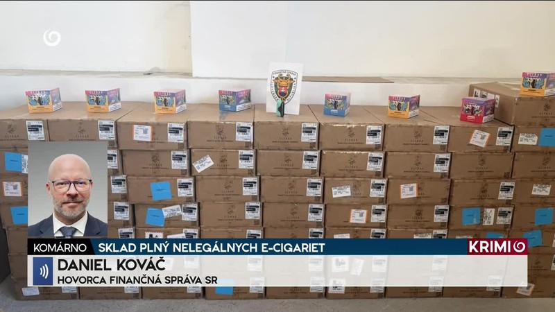 SKLAD PLNÝ NELEGÁLNYCH E-CIGARIET