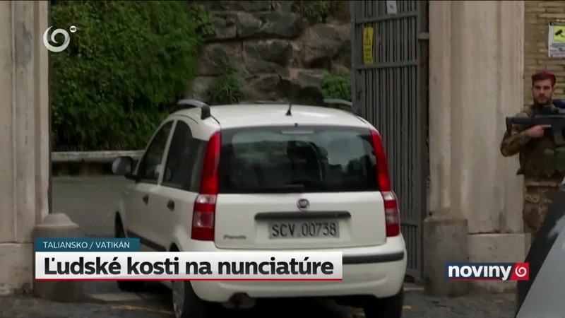 Ľudské kosti na nunciatúre