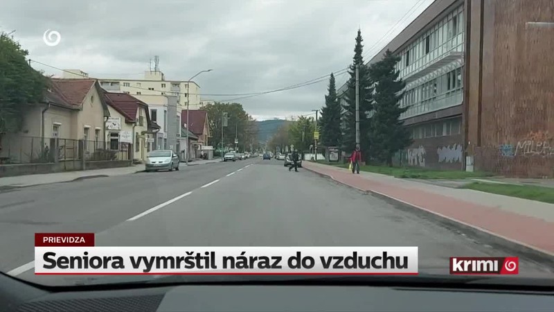 Seniora vymrštil náraz do vzduchu