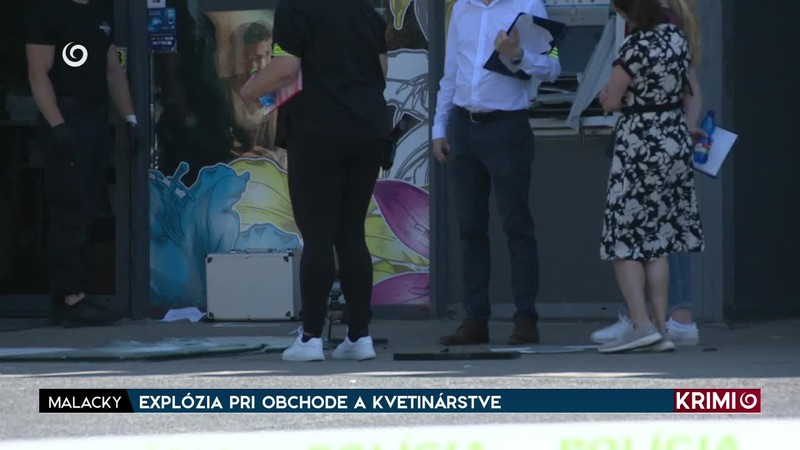 EXPLÓZIA PRI OBCHODE A KVETINÁRSTVE