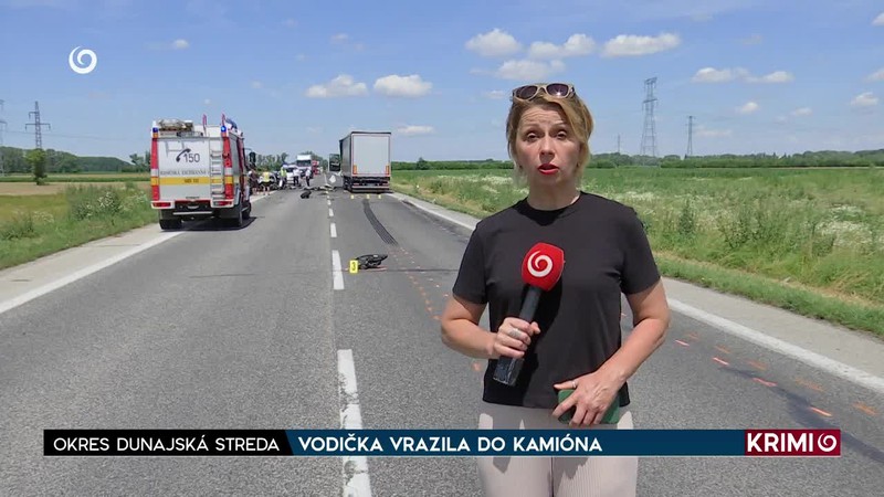 VODIČKA VRAZILA DO KAMIÓNA