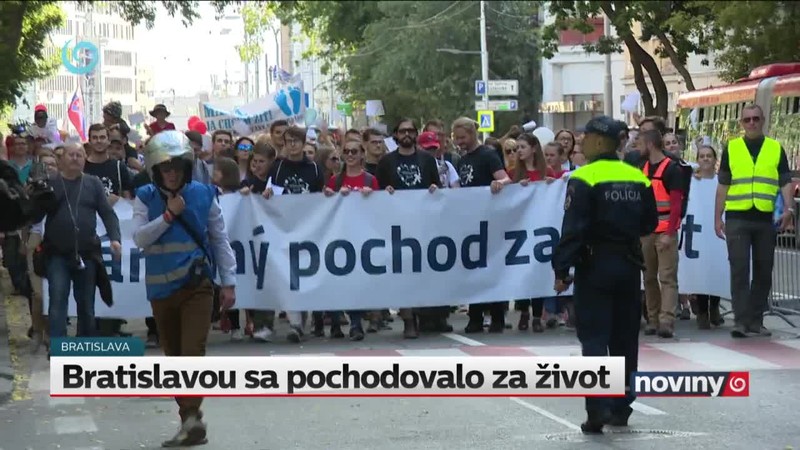 Bratislavou sa pochodovalo za život