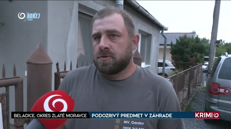 PODOZRIVÝ PREDMET V ZÁHRADE