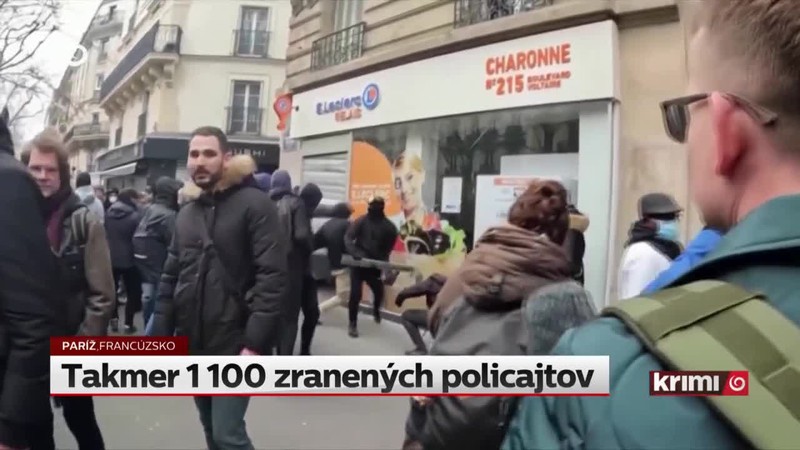 Takmer 1 100 zranených policajtov