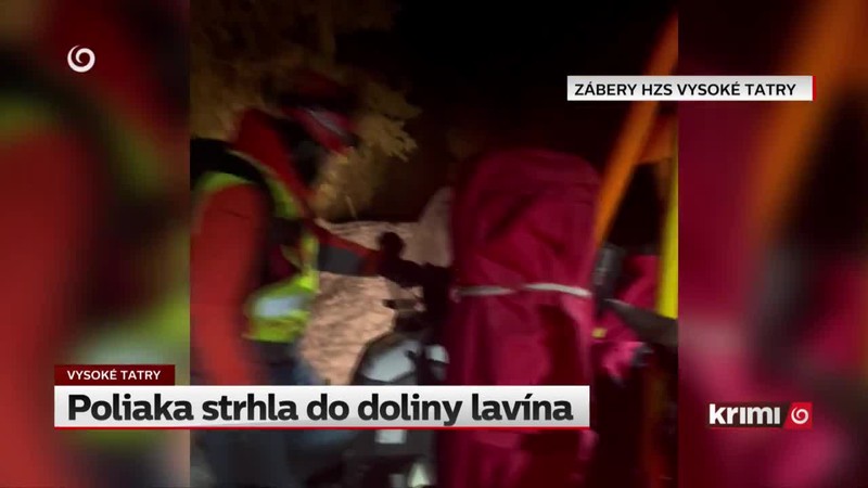 Poliaka strhla do doliny lavína