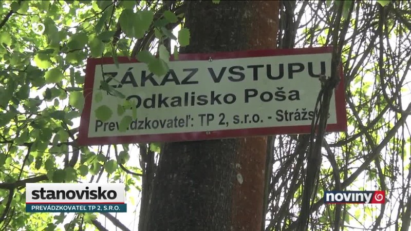 Znečistená voda z areálu