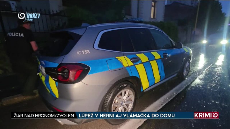 LÚPEŽ V HERNI AJ VLÁMAČKA DO DOMU