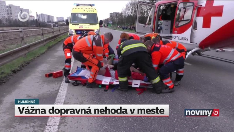 Vážna dopravná nehoda v meste