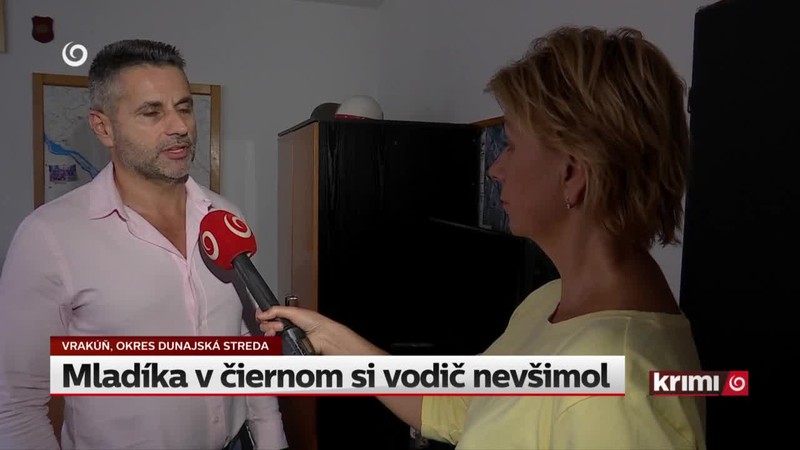 Mladíka v čiernom si vodič nevšimol