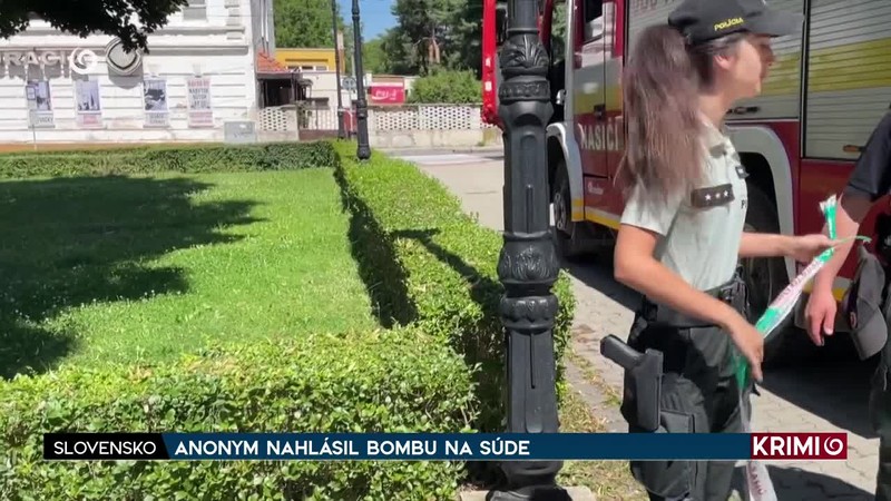 ANONYM NAHLÁSIL BOMBU NA SÚDE