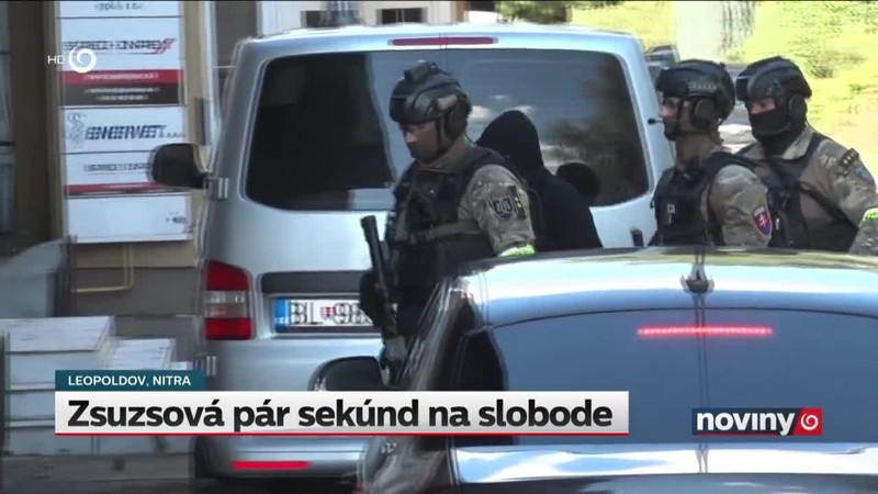 Zsuzsová pár sekúnd na slobode