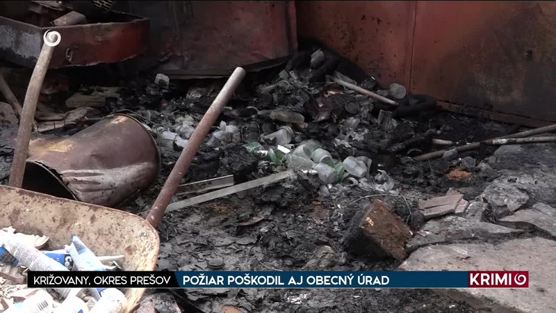 POŽIAR POŠKODIL AJ OBECNÝ ÚRAD