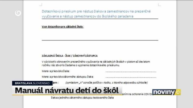 Manuál návratu detí do škôl