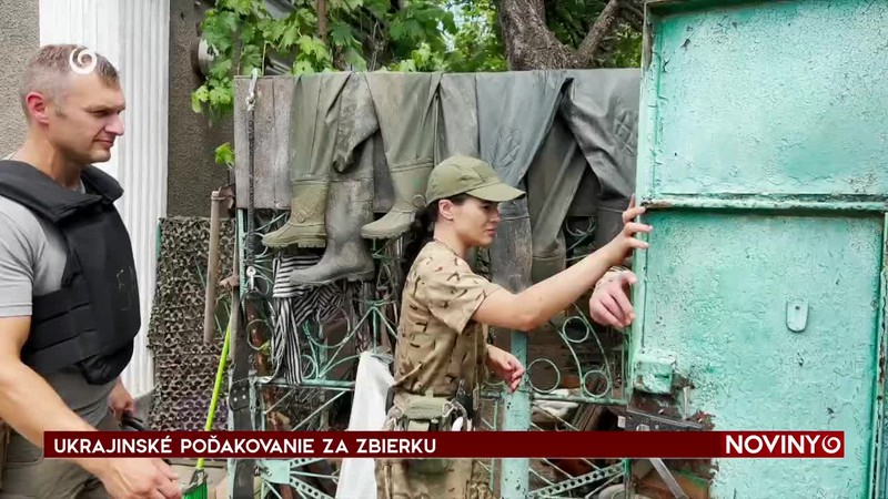 UKRAJINSKÉ POĎAKOVANIE ZA ZBIERKU