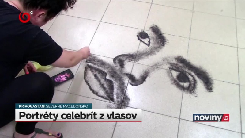 Portréty celebrít z vlasov