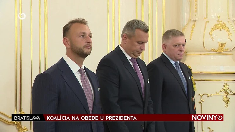 KOALÍCIA NA OBEDE U PREZIDENTA
