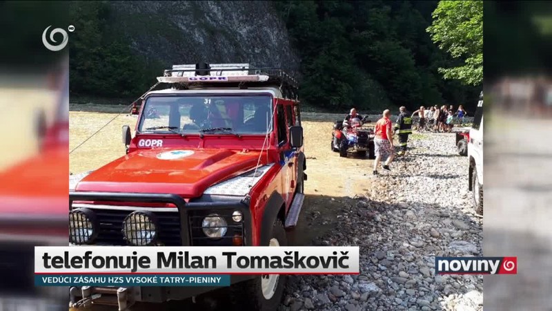 Zachraňovali "rafťákov" z Čiech