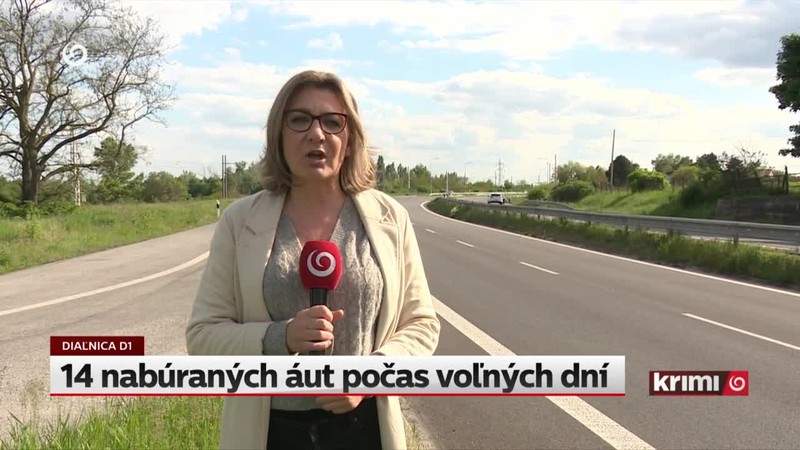 14 nabúraných áut počas voľných dní
